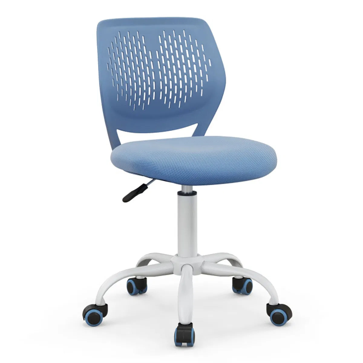 Blue mesh adjustable kids study desk chair