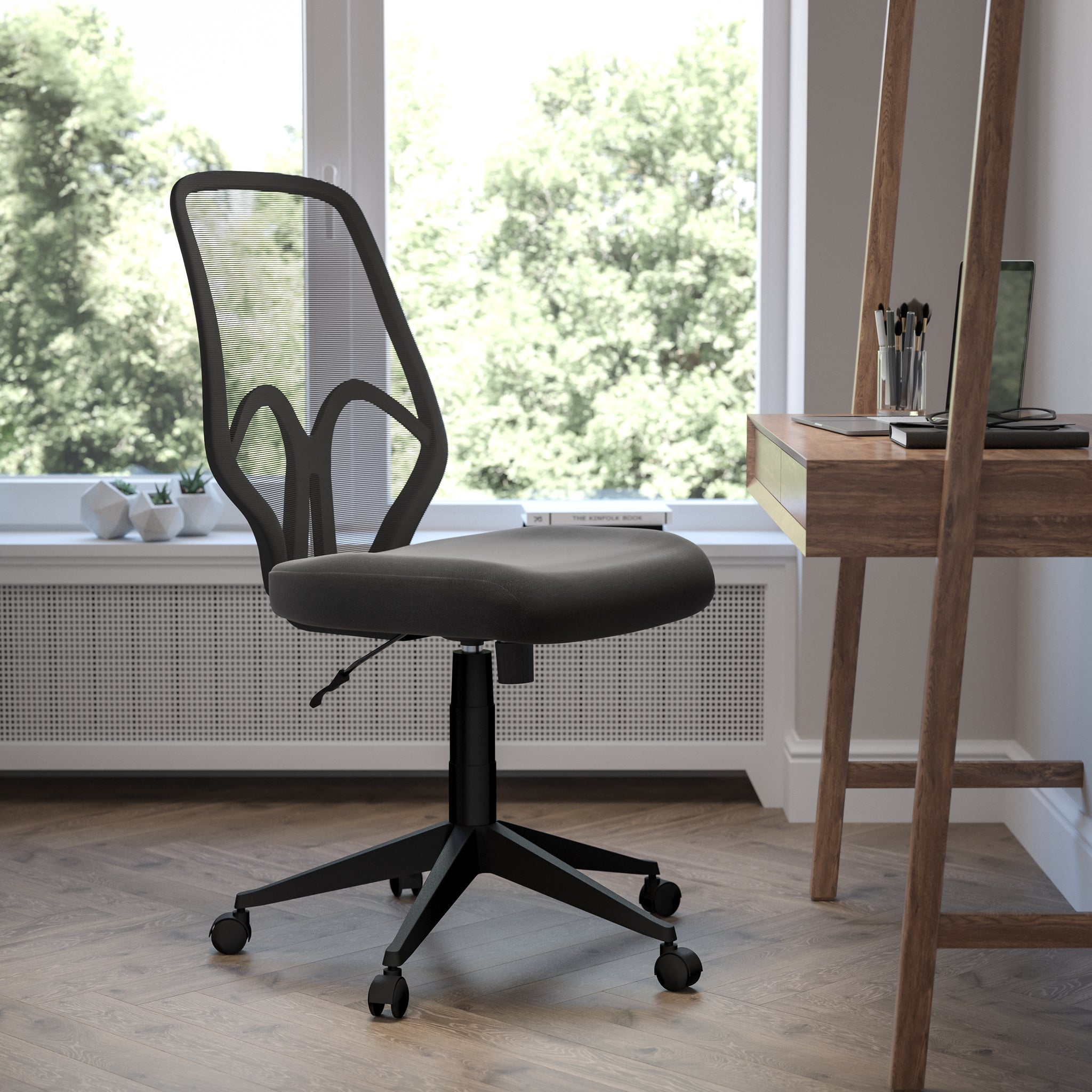Salerno Series High Back Black Mesh Office Chair - image 2