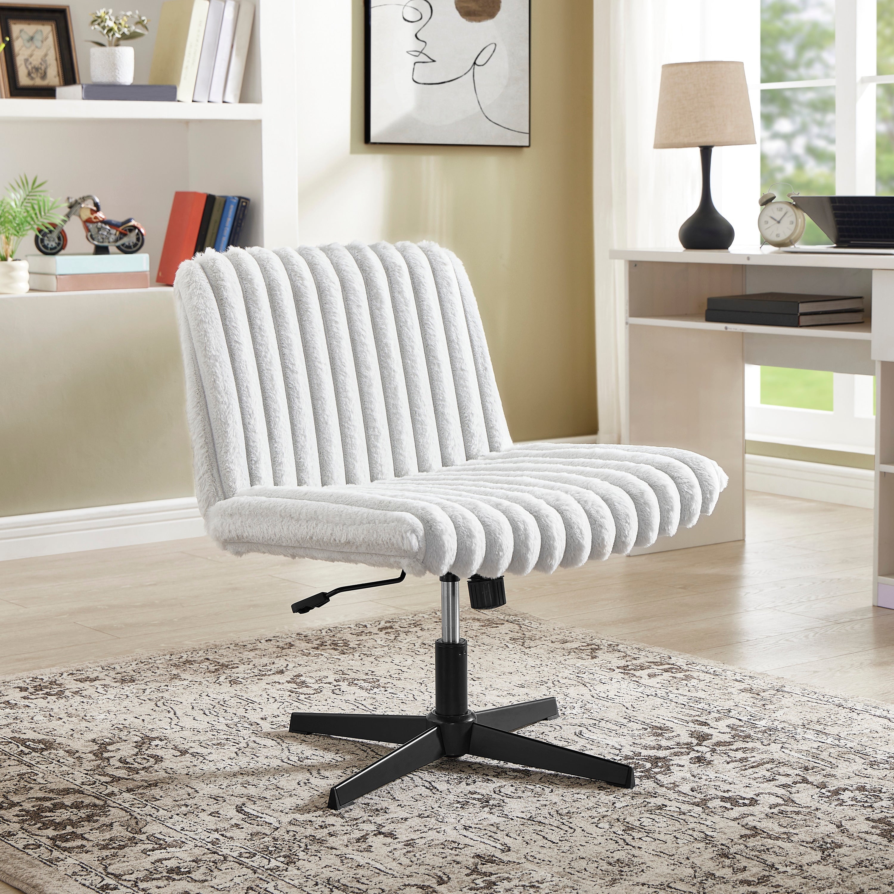 Blynn criss cross vanity chair – view 2