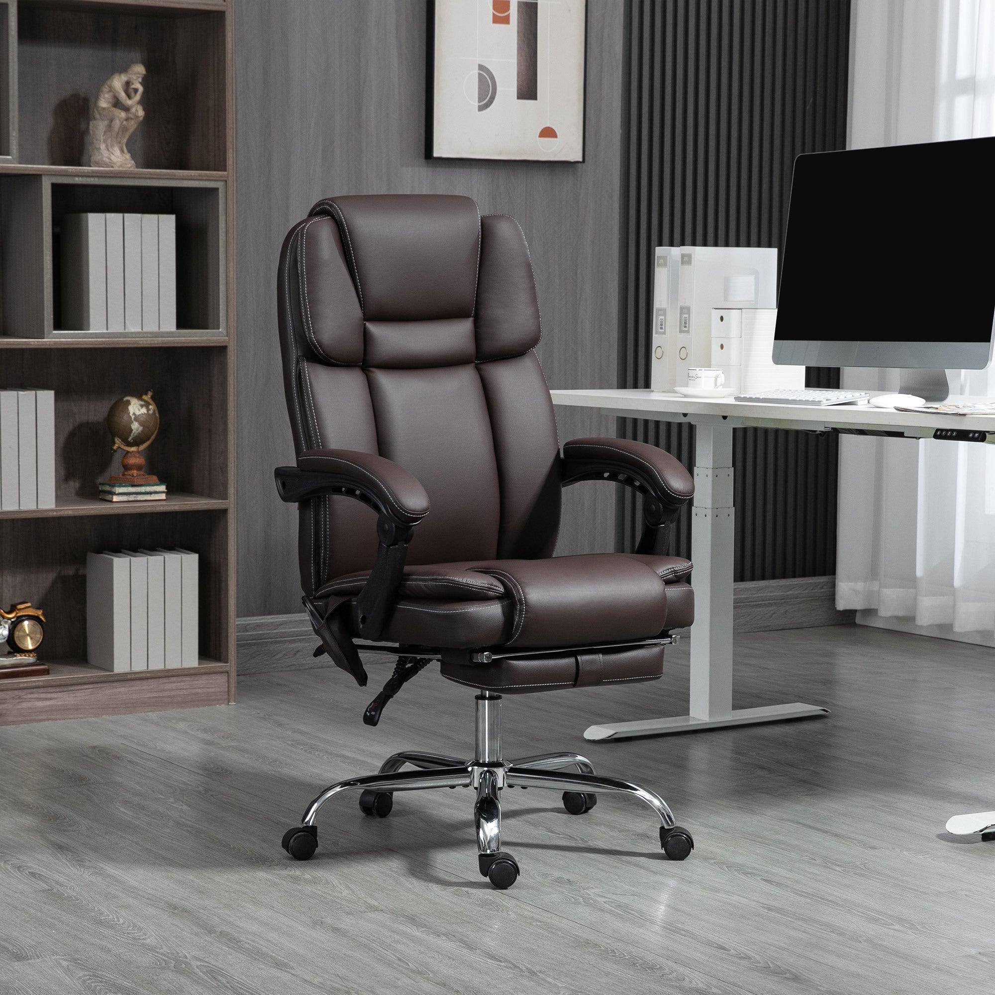 Vinsetto vibration massage office chair – view 2