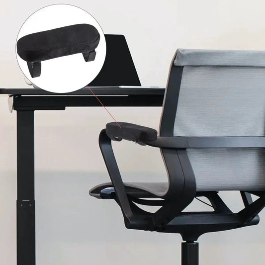 Premium Plus Memory Foam Armrest Covers for Office Chairs Ergonomic Cushions Two Pack - Platinum-Level Office Chairs