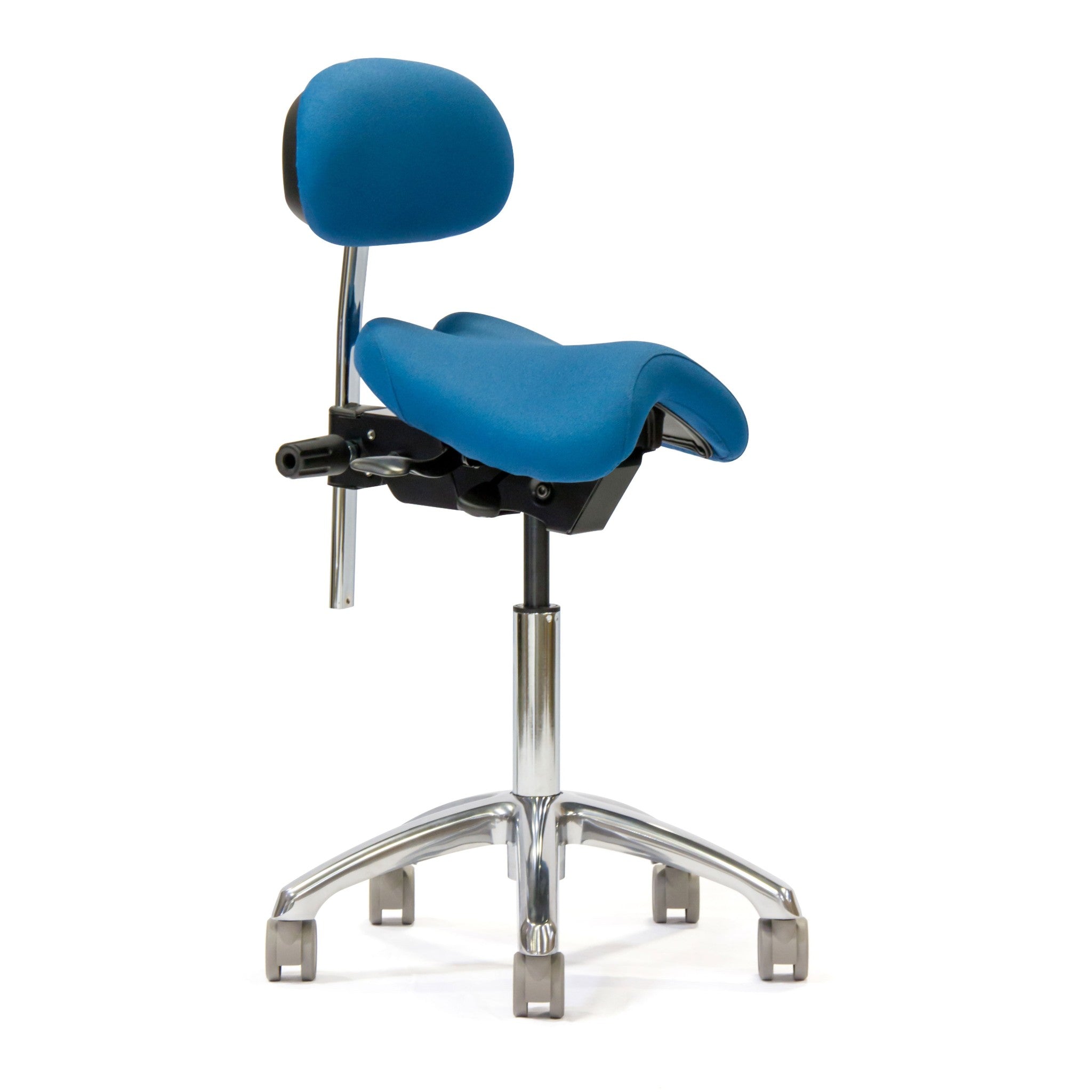ErgoLab advanced ergonomic saddle chair with backrest