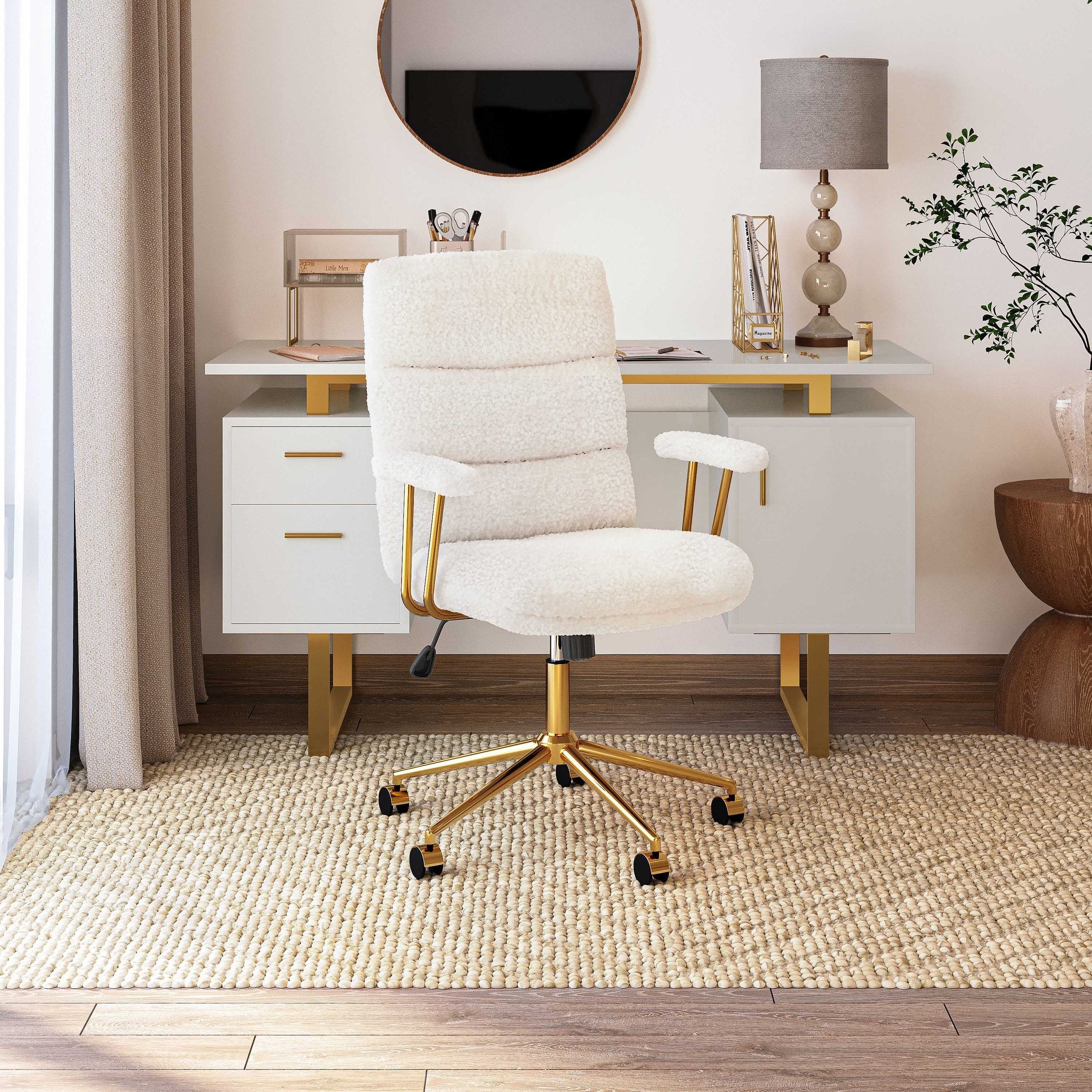 Boucle office chair – view 2