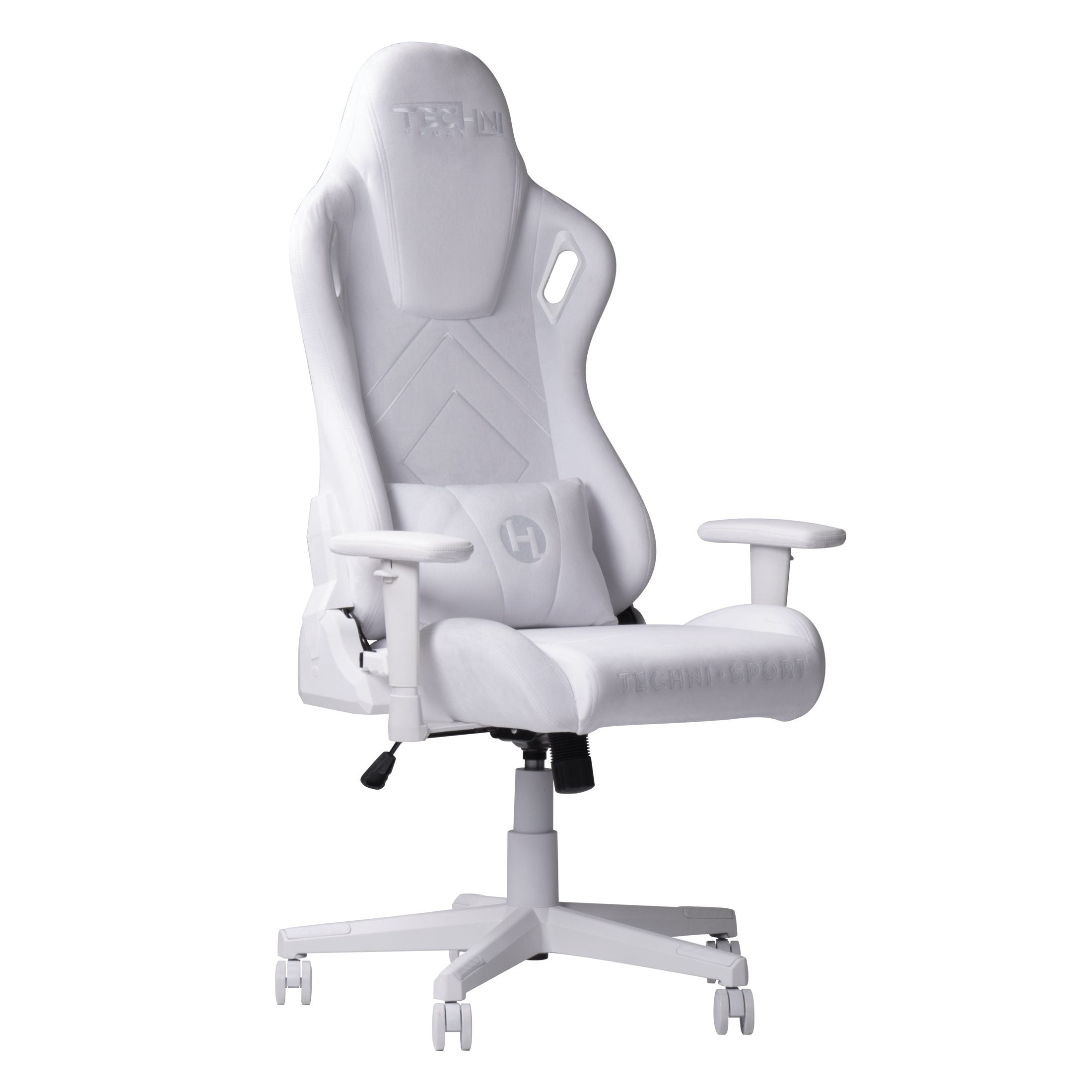 Velvet memory foam gaming chair with adjustable height