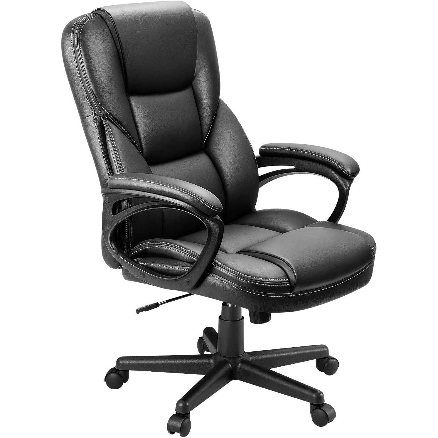 Furmax high back executive office chair, PU leather, black