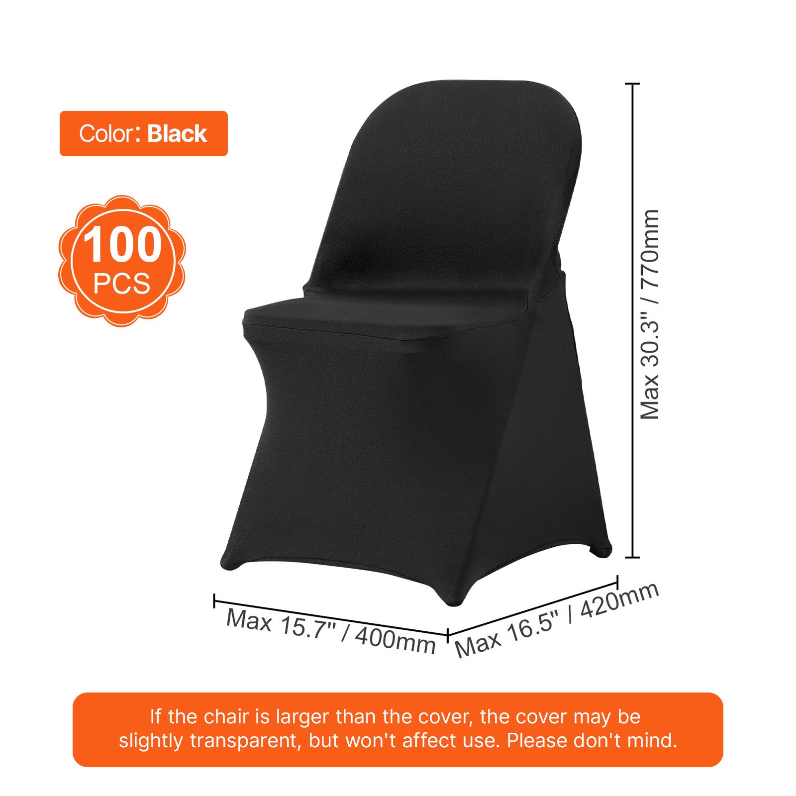 Spandex folding chair covers – view 2