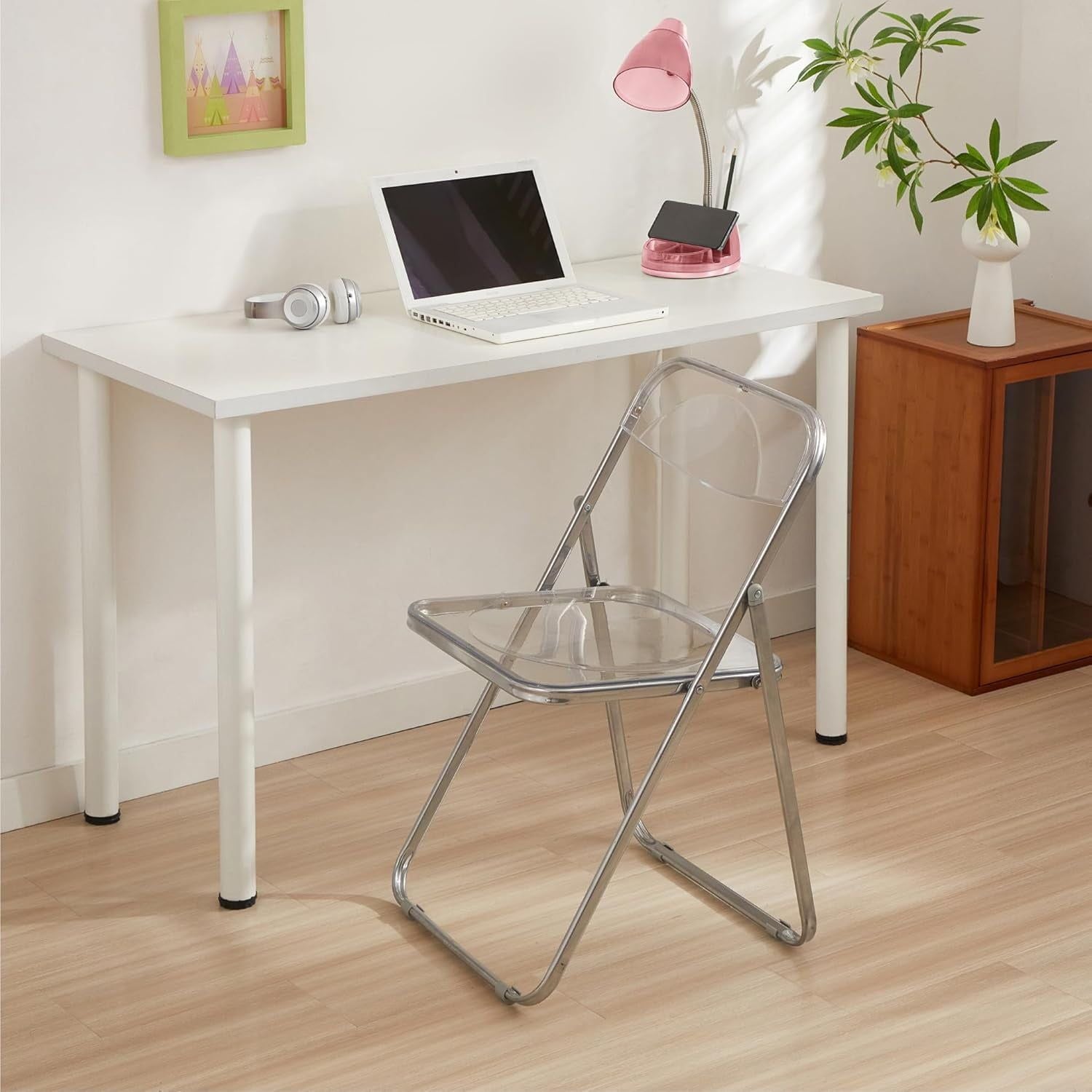 Transparent acrylic folding chair – view 2