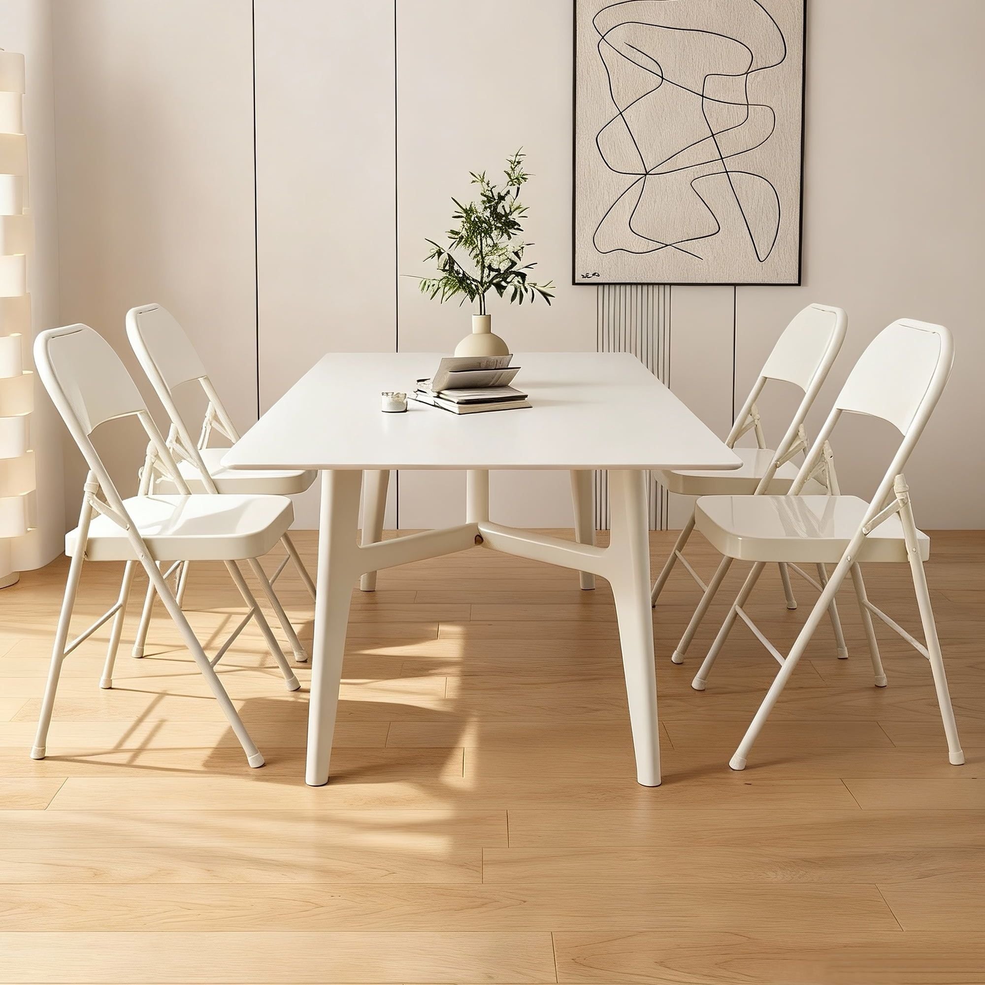 Steel folding chair – view 2
