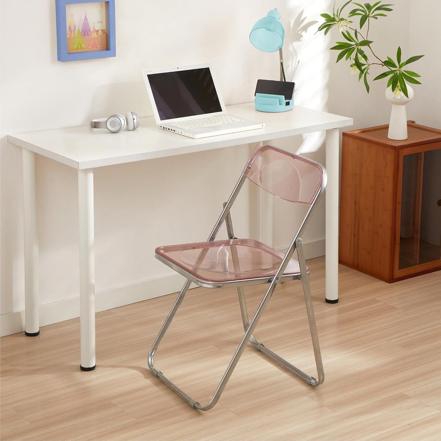 Transparent acrylic folding chair – view 2