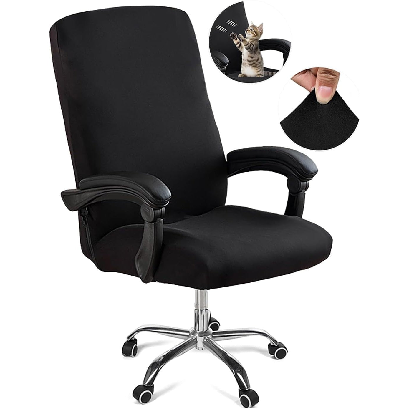 Computer office chair cover for desk, anti-dust protector