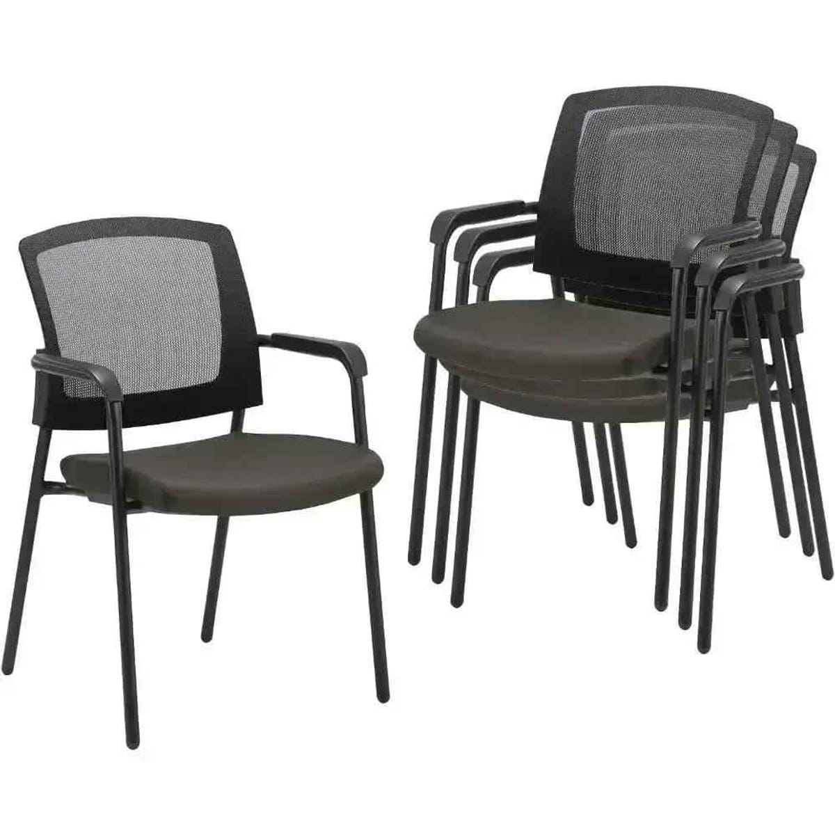 eprolo Ergonomic Stackable Mesh Guest Chair for Office & Conference Room Comfort
