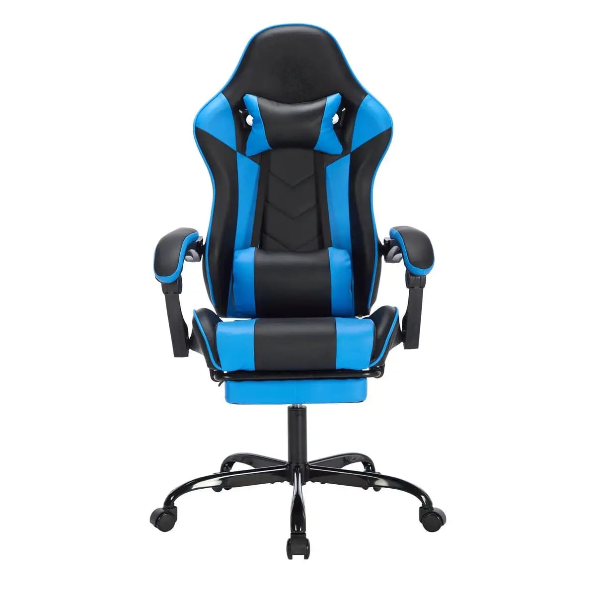 Ergonomic gaming chair, retractable footrest, massage lumbar