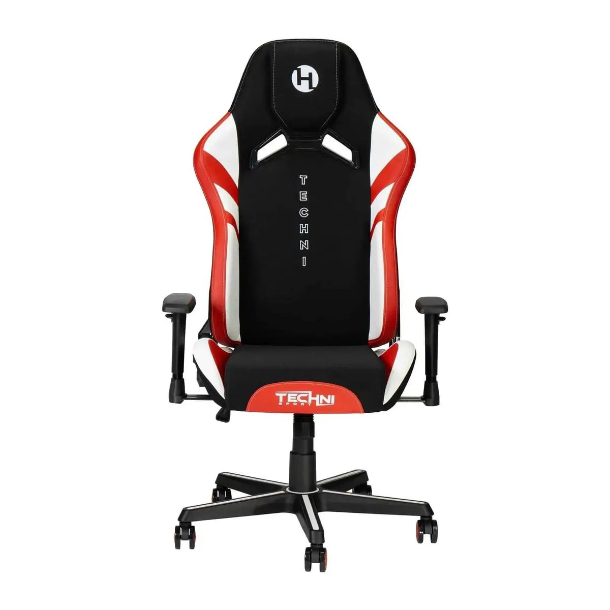 Techni Sport echo ergonomic gaming chair, black, red & white