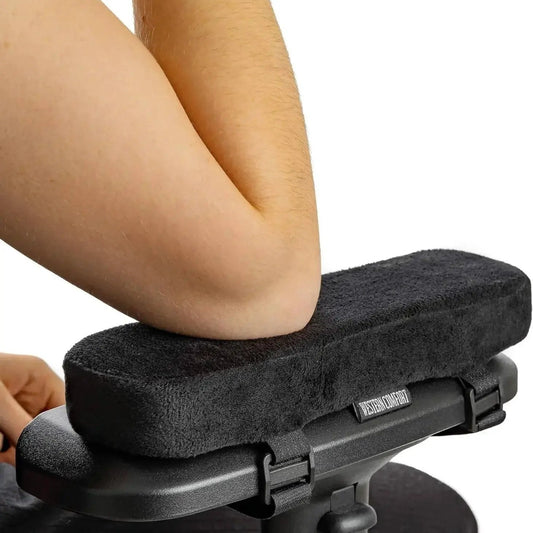 WESTERN COMFORT Thick Memory Foam Chair Armrest Pads - Desk Chair Arm Set of 2, Comfortable Elbow Support with Machine Washable Covers by Platinum-Level Office Chairs