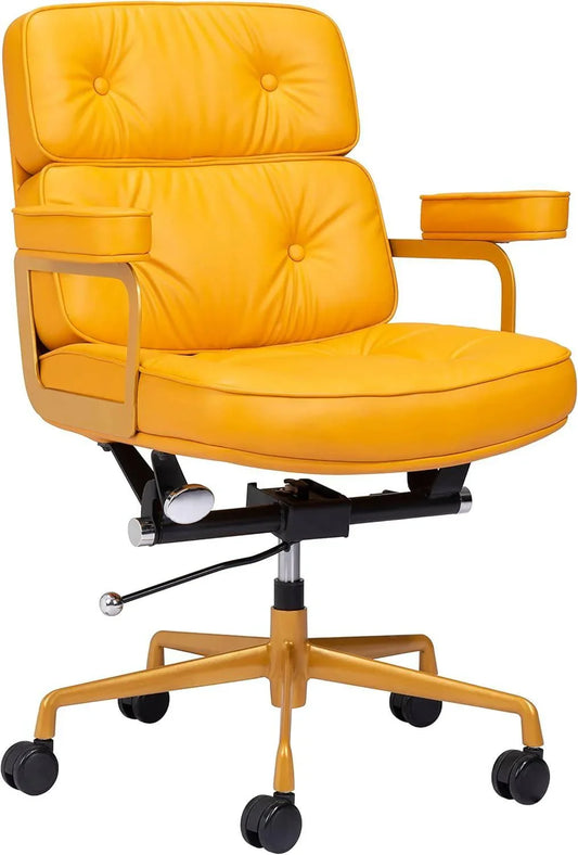 Mid Century Modern Yellow Smiths Office Chair
