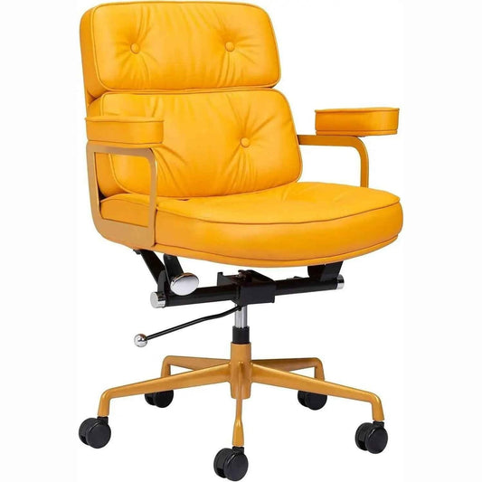 Smiths Mid Century Modern Yellow Office Chair For Home Office Decor