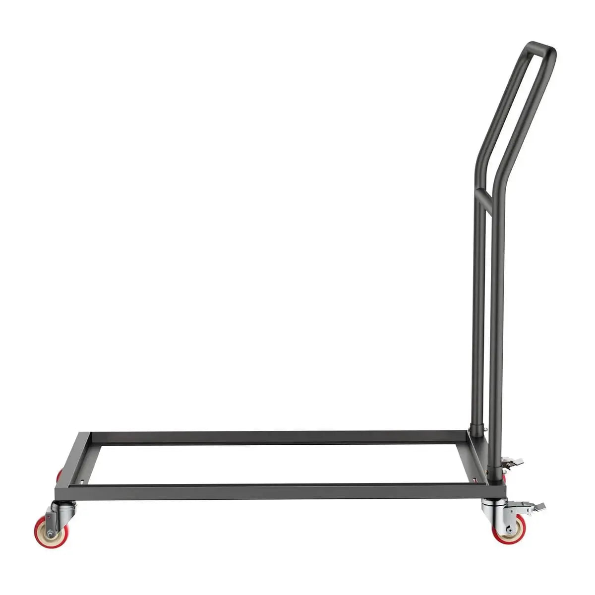 L-shape folding chair rack cart for 25 chairs, 300 lb capacity