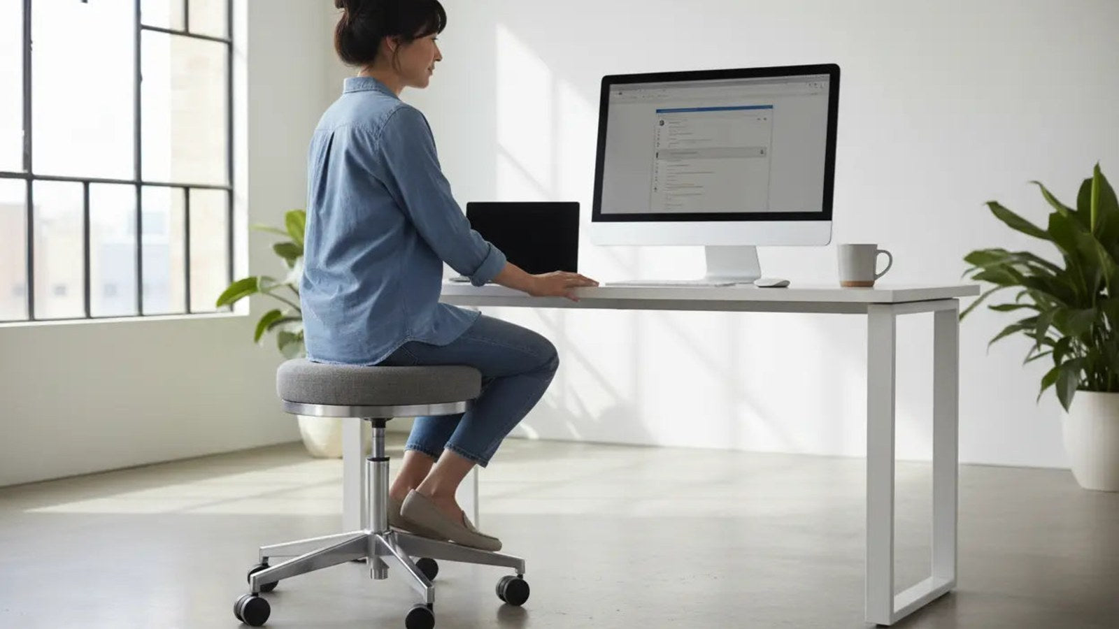 Heavy Duty Rolling Stool 450 Lbs Power And Comfort Guide Platinum-Level Office Chairs
