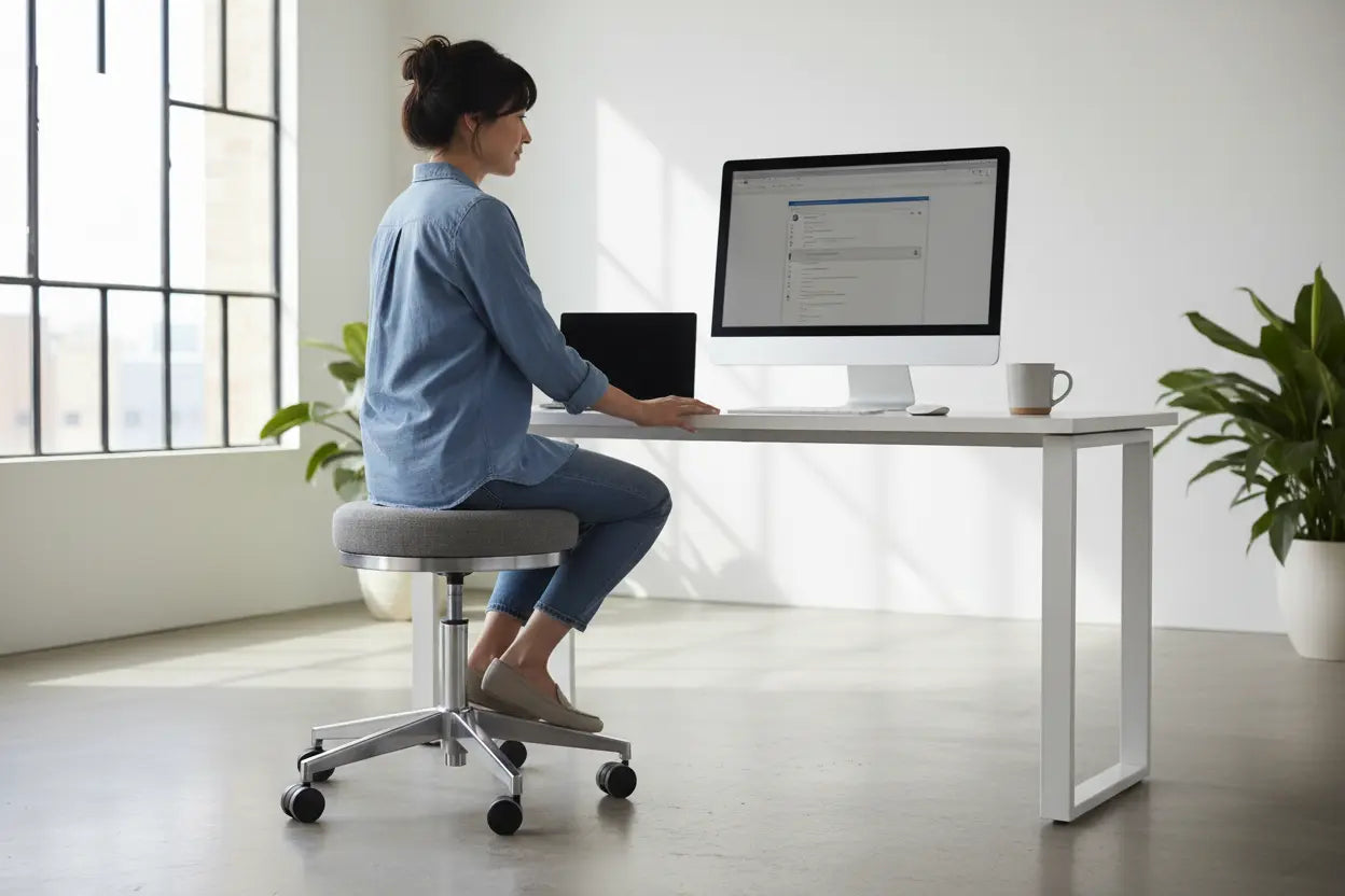  lifestyle Heavy Duty Rolling Stool 450 Lbs 