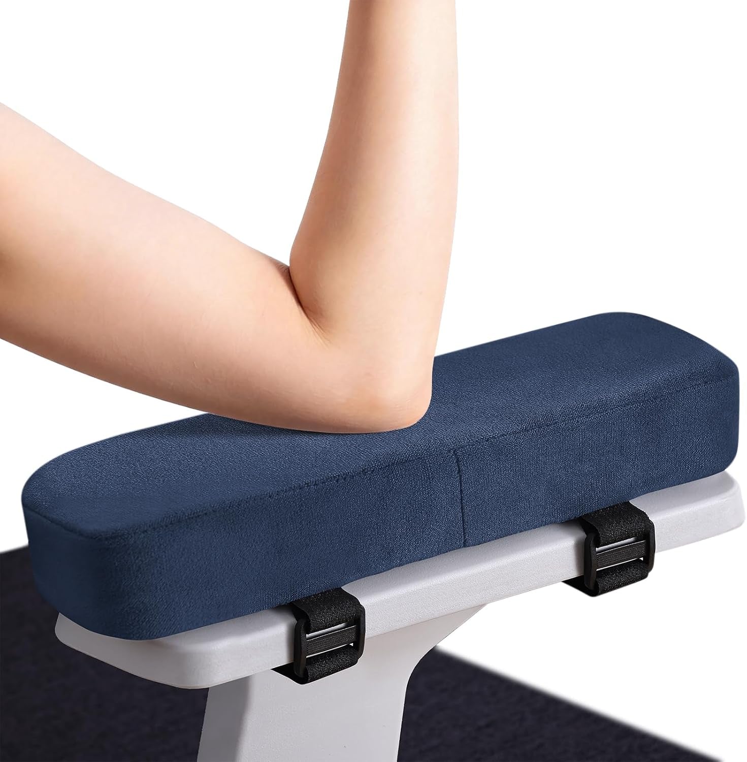 Smiry Memory Foam Office Chair Armrest Pads, Non-Slip Armrest Cushion