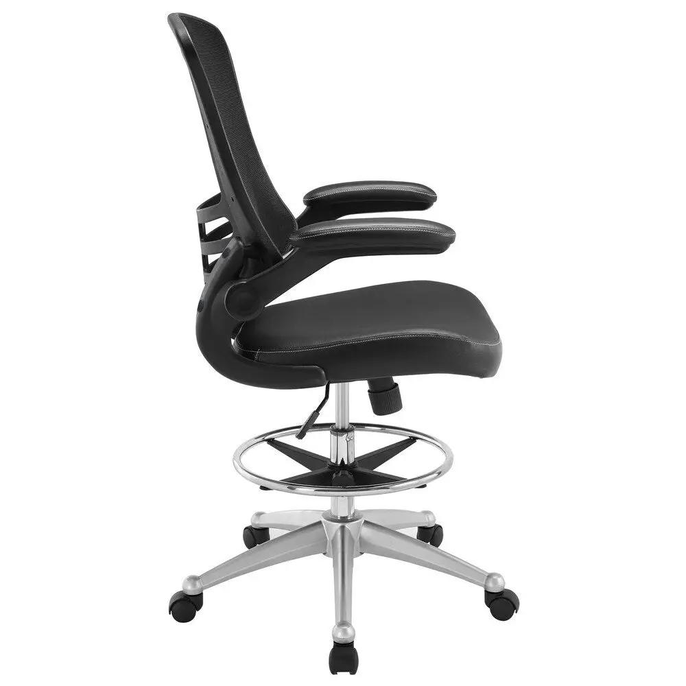 Drafting Chair with Lumbar Support and Breathable Mesh Back