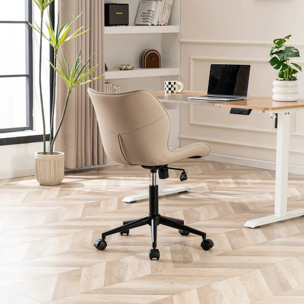 Swivel Armless Desk Chair Office Chairs Makeup Vanity Chair