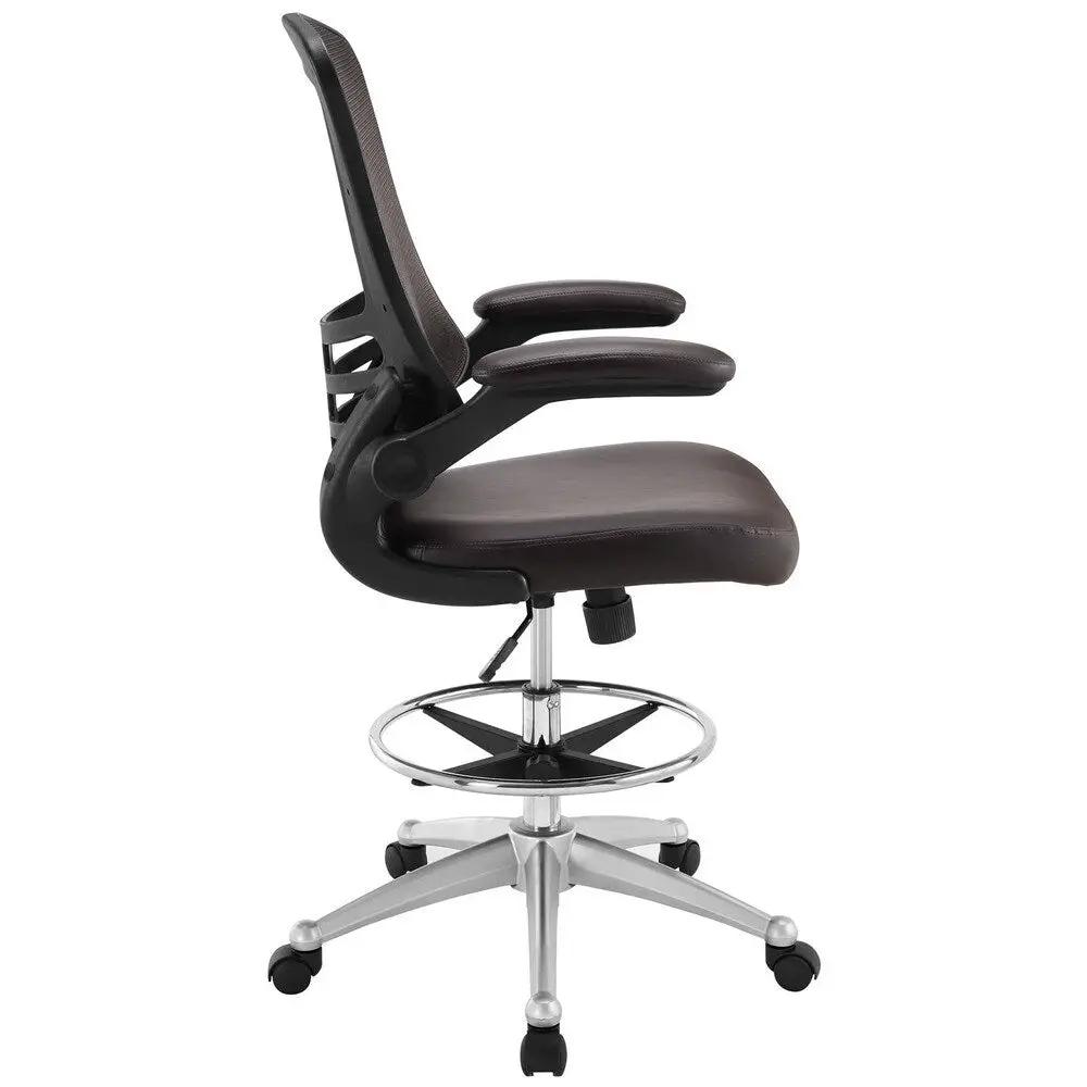 Drafting Chair with Lumbar Support and Breathable Mesh Back