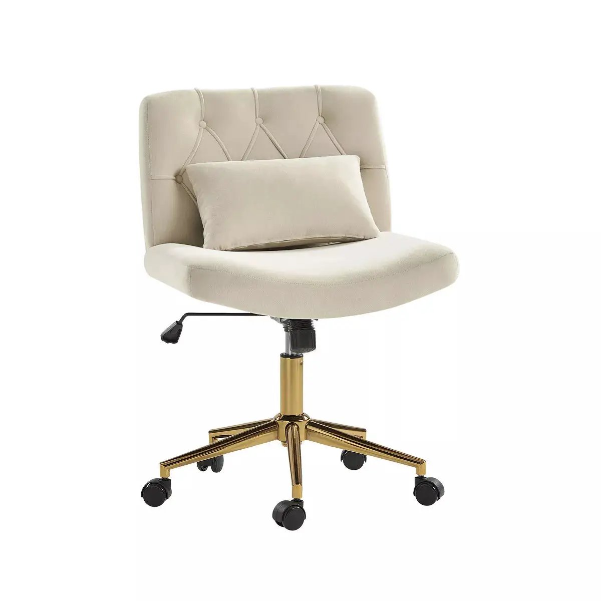 Nigel Modern Flannel Office Chair with Tilt and Adjustable Height Mecha|Hulala HOME