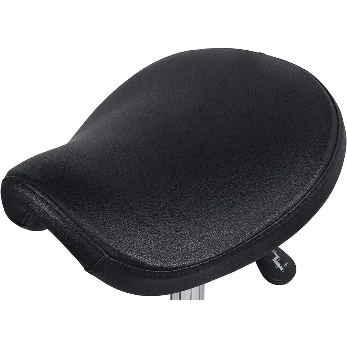 Adjustable Black Saddle Stool With Wheels For Dental Office Salon Clinic Lab Ergonomic Tilt Chair ADS