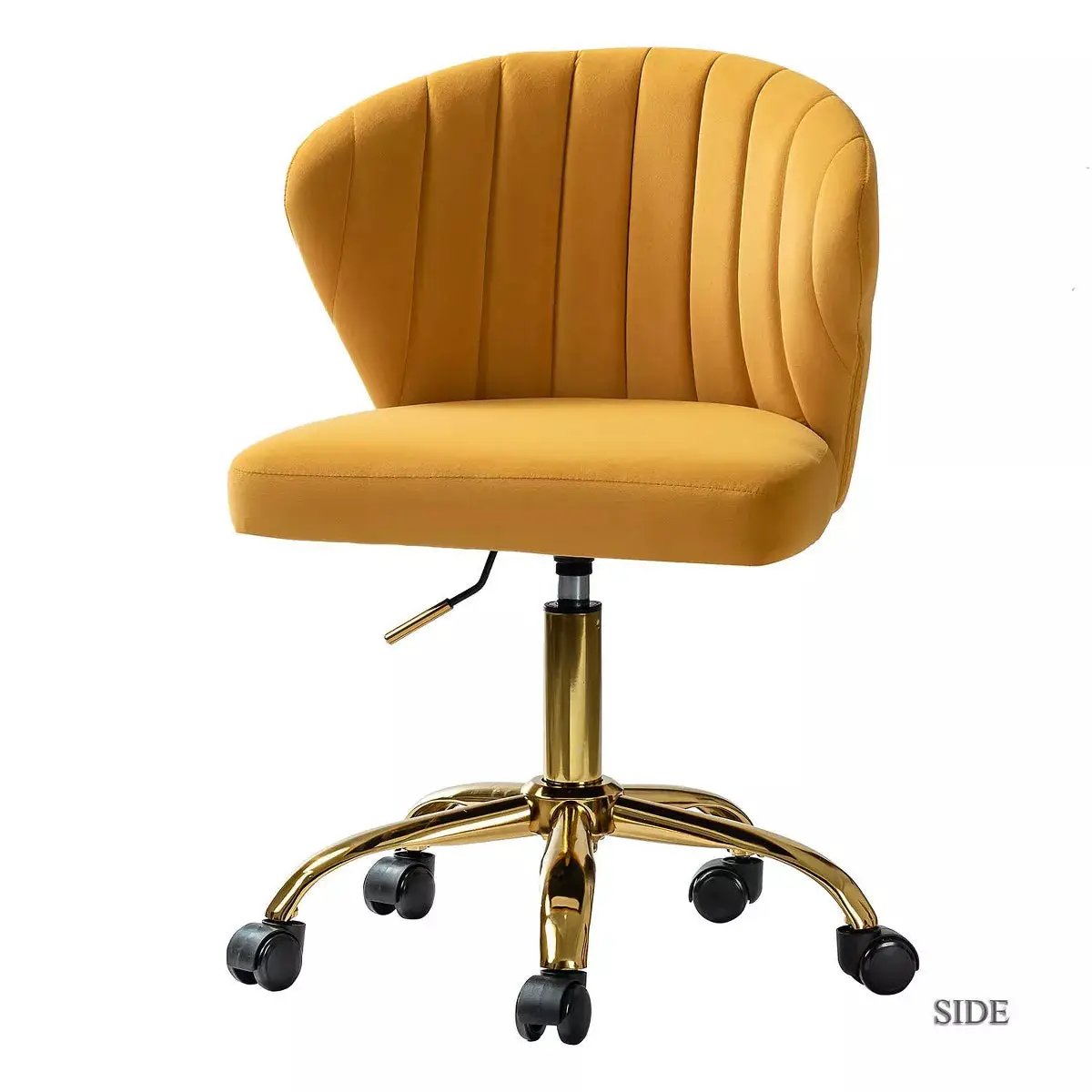 Ilia Comtemperary Swivel Office Chair with Channel Tufted Back | Karat Home