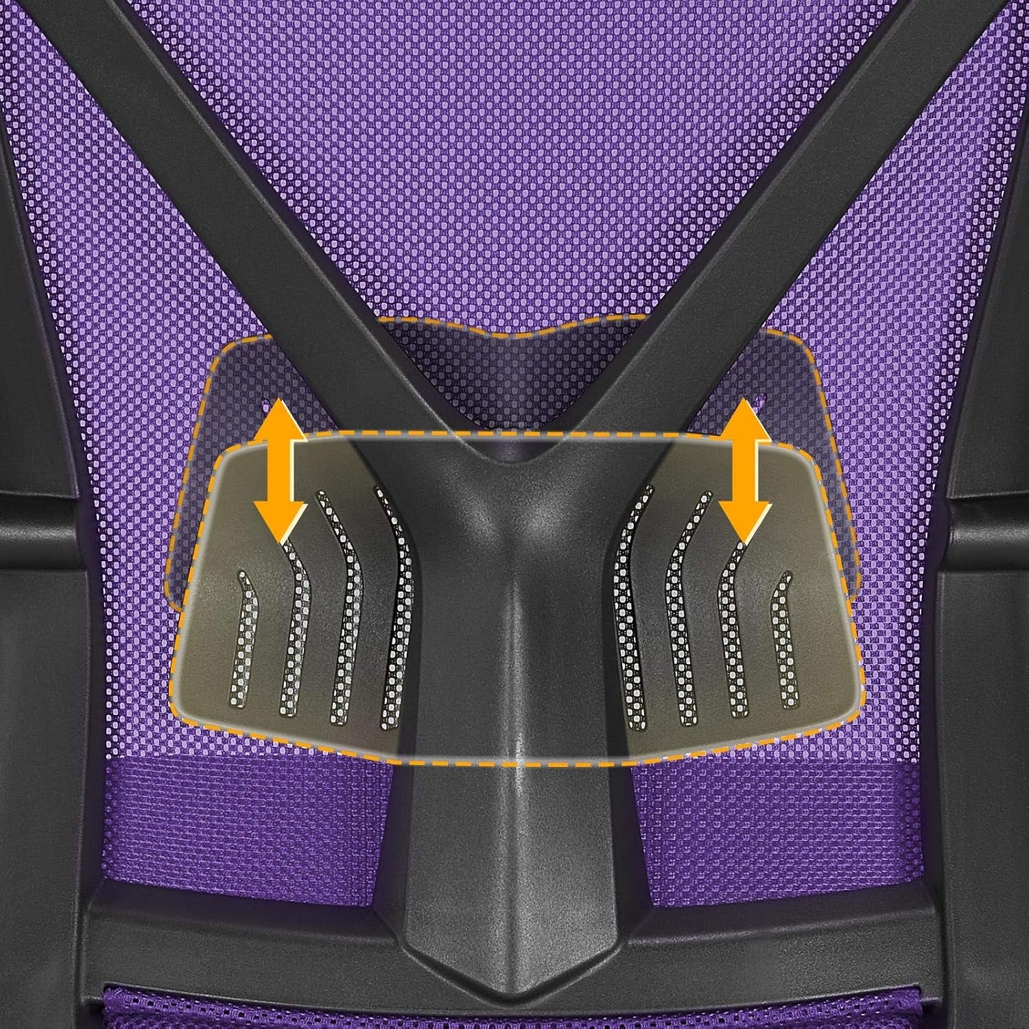 Yaheetech Mid-Back Mesh Task Office Desk Chair with Wheels and Arms, Purple | Breathable Mesh Back and Foam-Padded Seat for All-Day Comfort; Sturdy Metal Frame, Height Adjustable, and Easy to Assemble