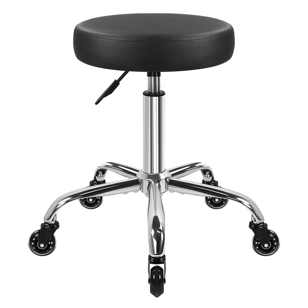 Premium Black Salon Chair With Height Adjustment And Casters