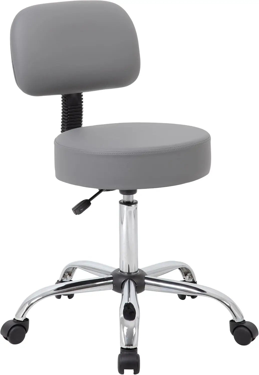 Boss Office Products Be Well Spa Professional Adjustable Drafting Stool with Back, Grey (B245-GY) by Manufacturer.