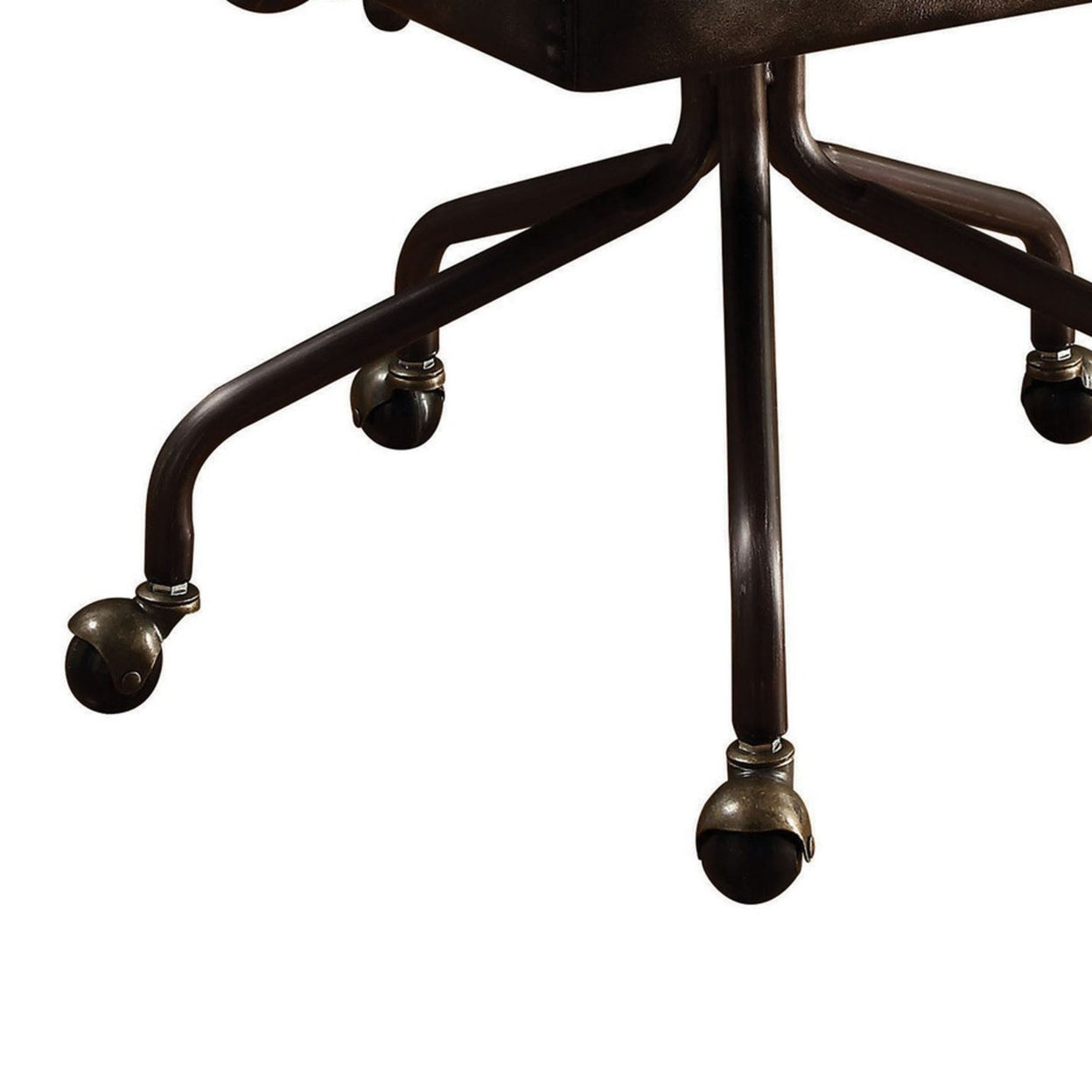 ACME Hallie whiskey leather office chair detail view