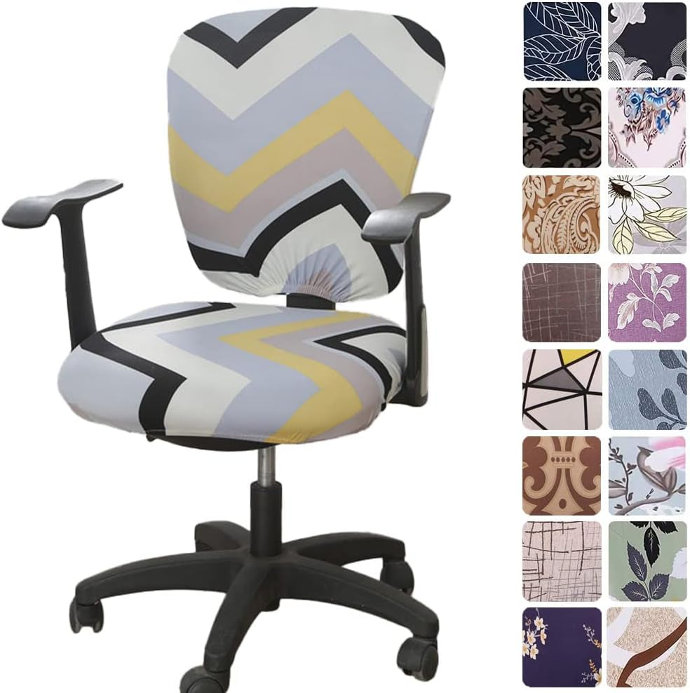 Melaluxe Computer Office Chair Covers - Protective & Stretchable Universal Chair Cover Stretch Rotating Chair Slipcover