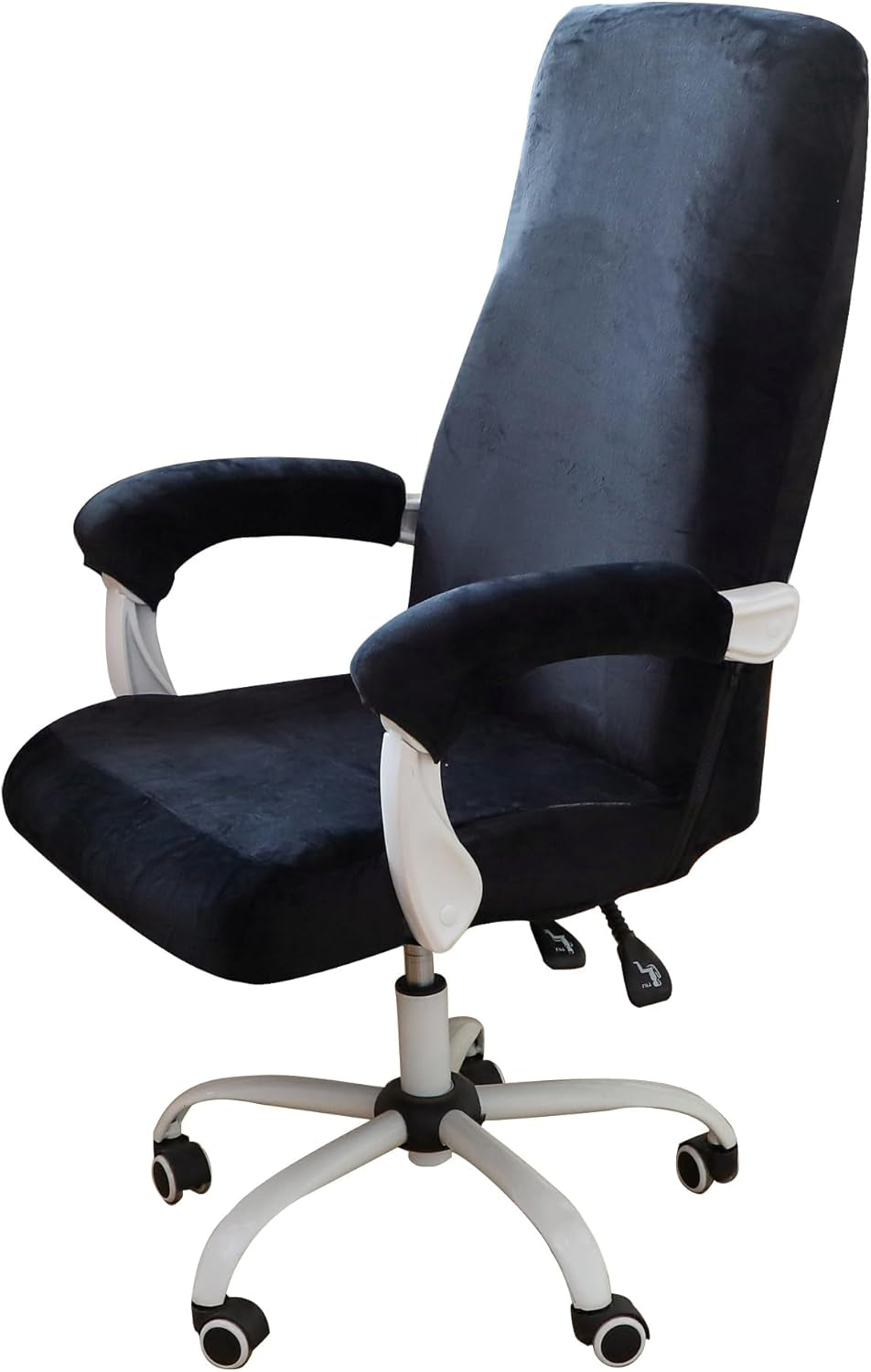 FORCHEER Office Chair Armrest Covers Water Resistant 2PCS Stretch Jacquard Desk Chair Arm Covers for Computer Gaming Chairs Fits 8-13Inch Washable Removable-Black