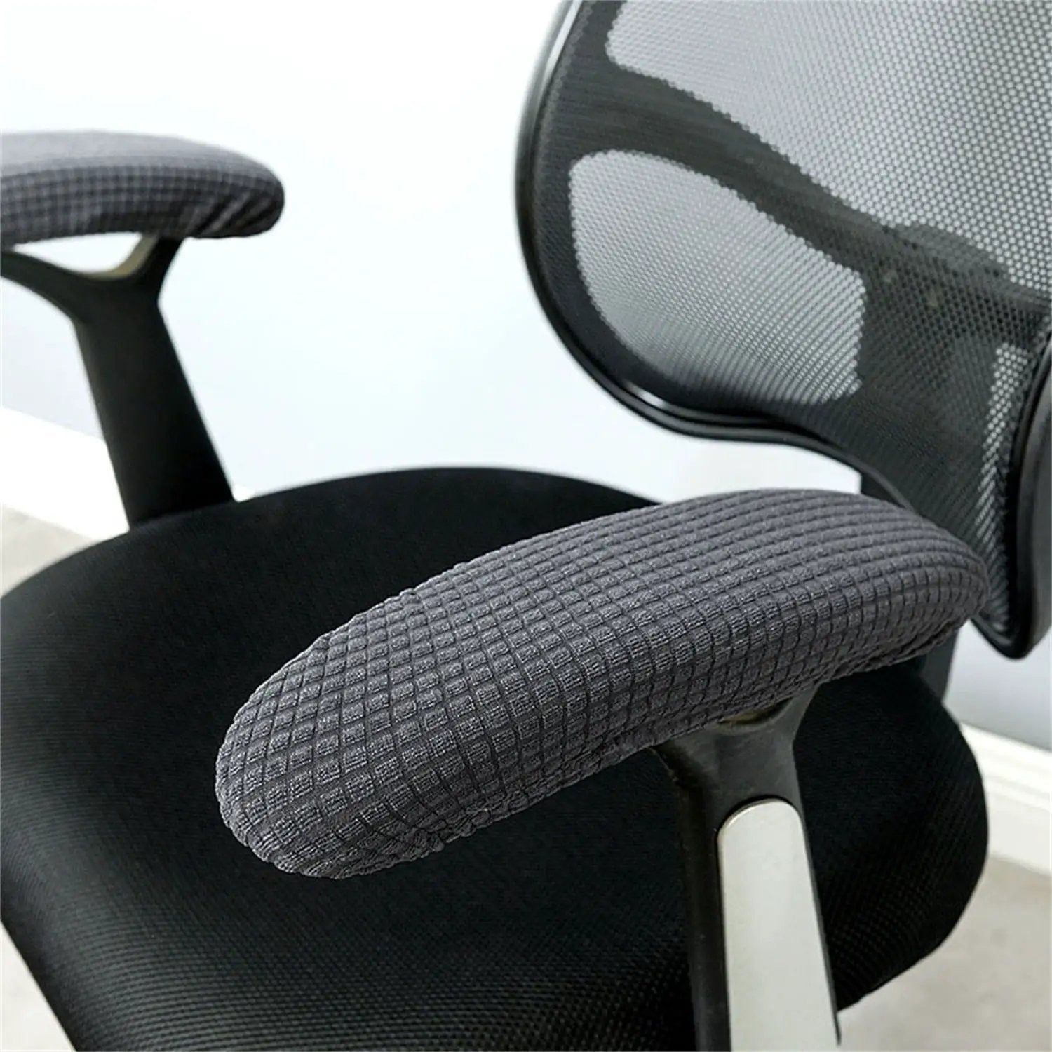 Office Chair Arm Armrest Covers,Stretchable Slipcover Protector Sleeve for Computer Gaming Desk Rotating Chairs Easy Install & Clean, Comfortable,Universal Stretch Desk Chair Seat Cover Protector