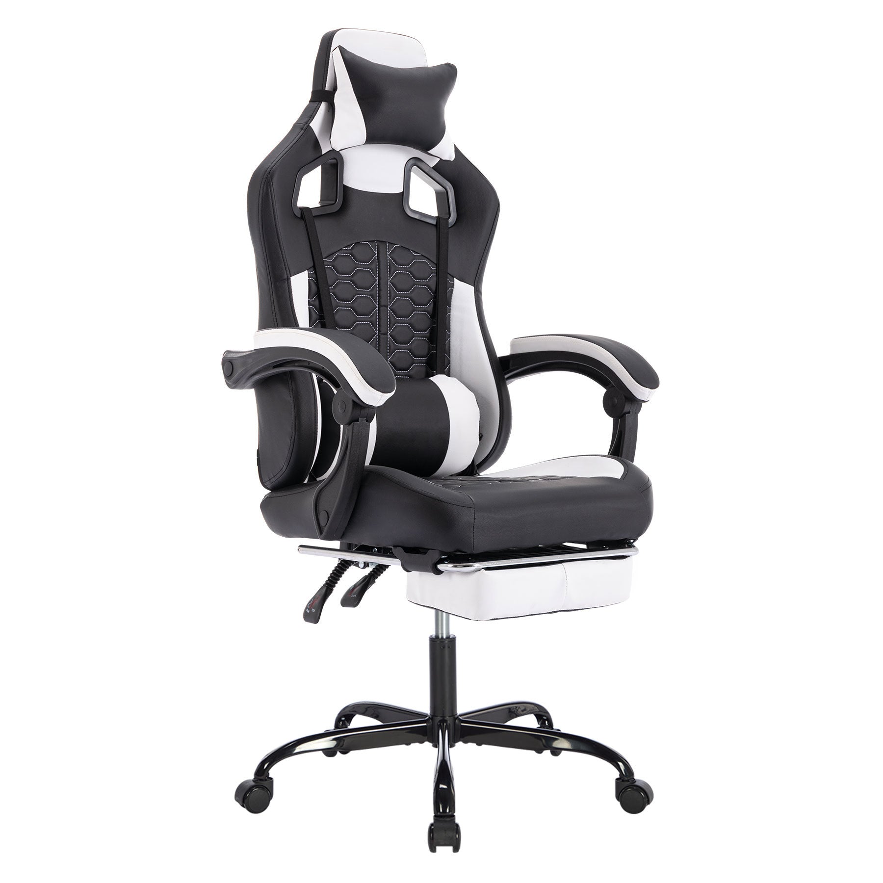 Ergonomic Gaming Chair With Massage And Footrest For Comfort - Platinum-Level Office Chairs