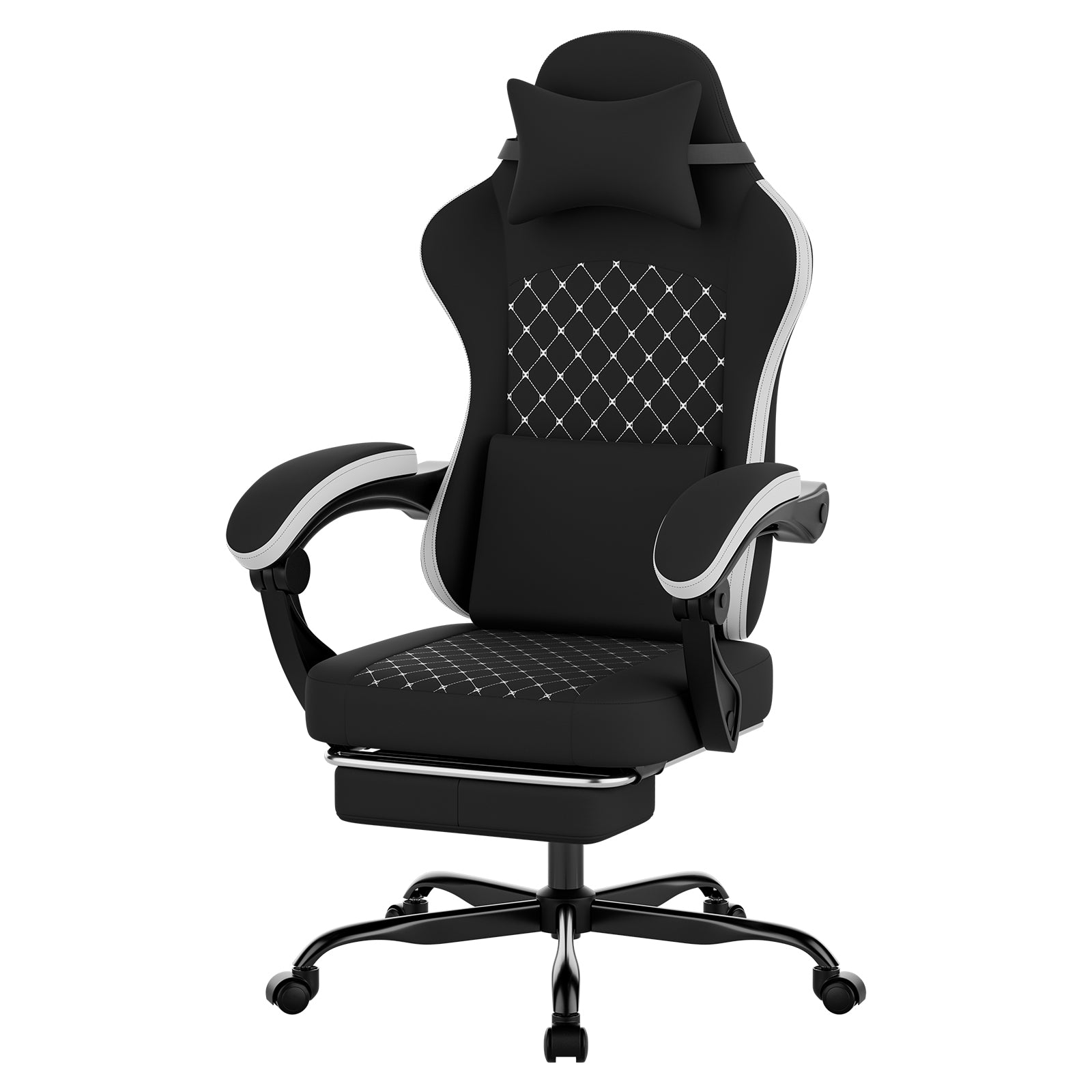 Gaming Chair With Massage And Lumbar Support For Ergonomic Comfort