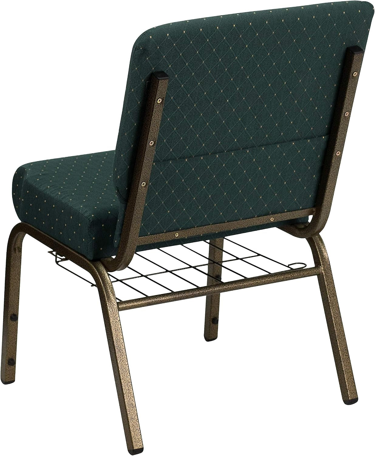 HERCULES hunter green church chair – view 5