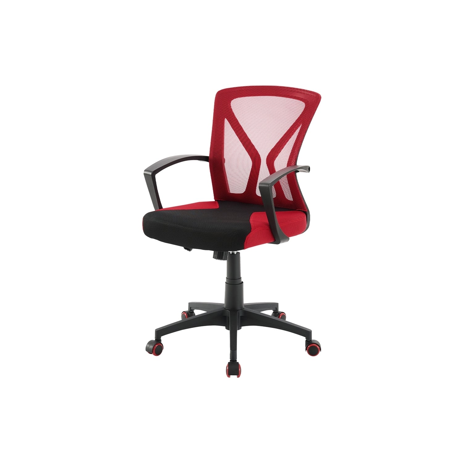 Scarlet Mesh Desk Chair, Cushioned Armrests, Smooth Recline Tilt