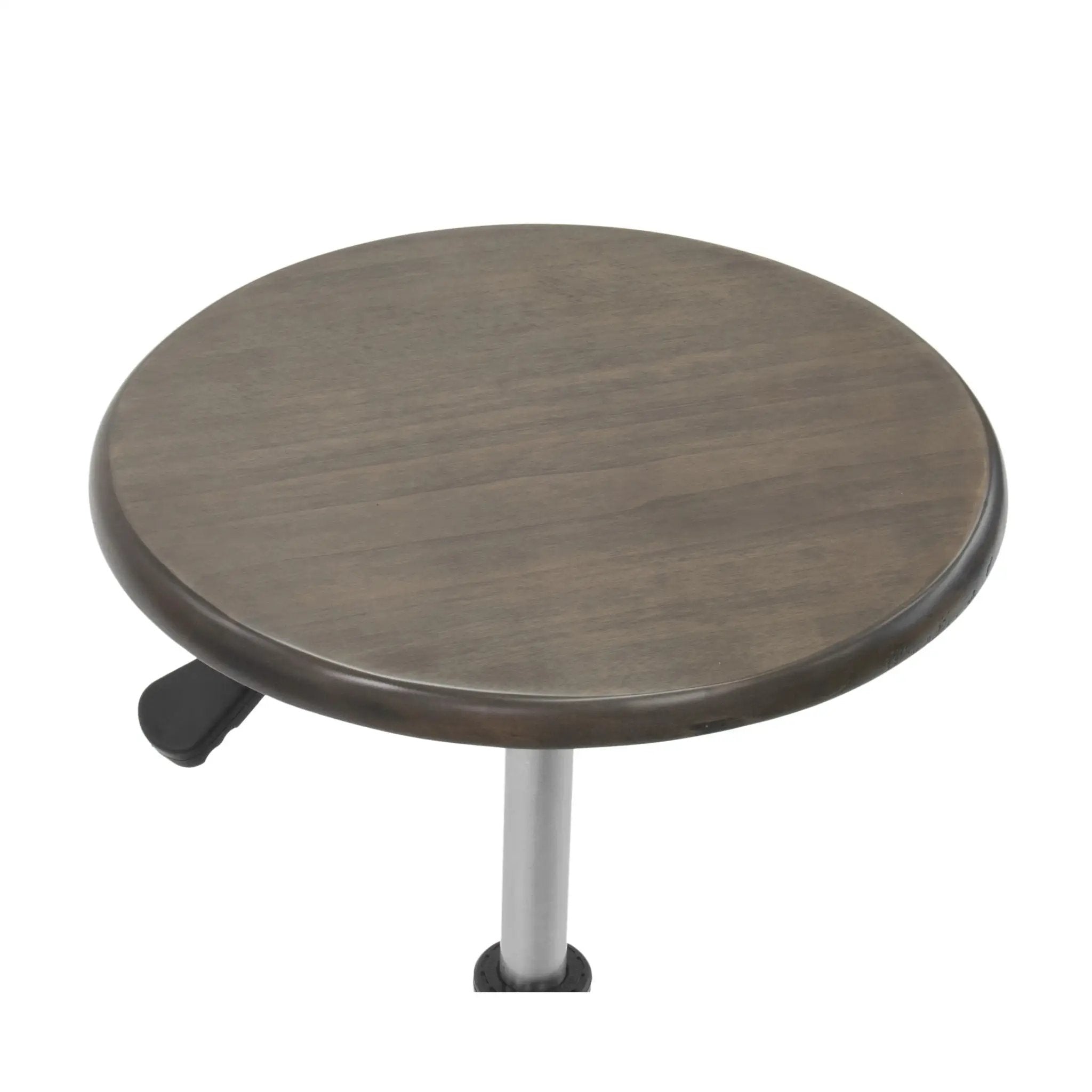 Retro Wood Drafting Stool with Adjustable Height Seat