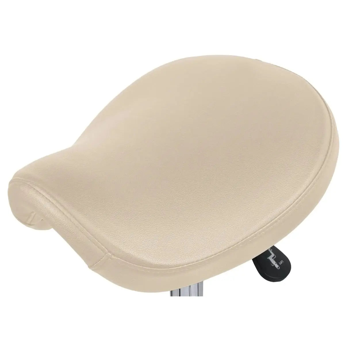 Adjustable Black Saddle Stool With Wheels For Dental Office Salon Clinic Lab Ergonomic Tilt Chair ADS