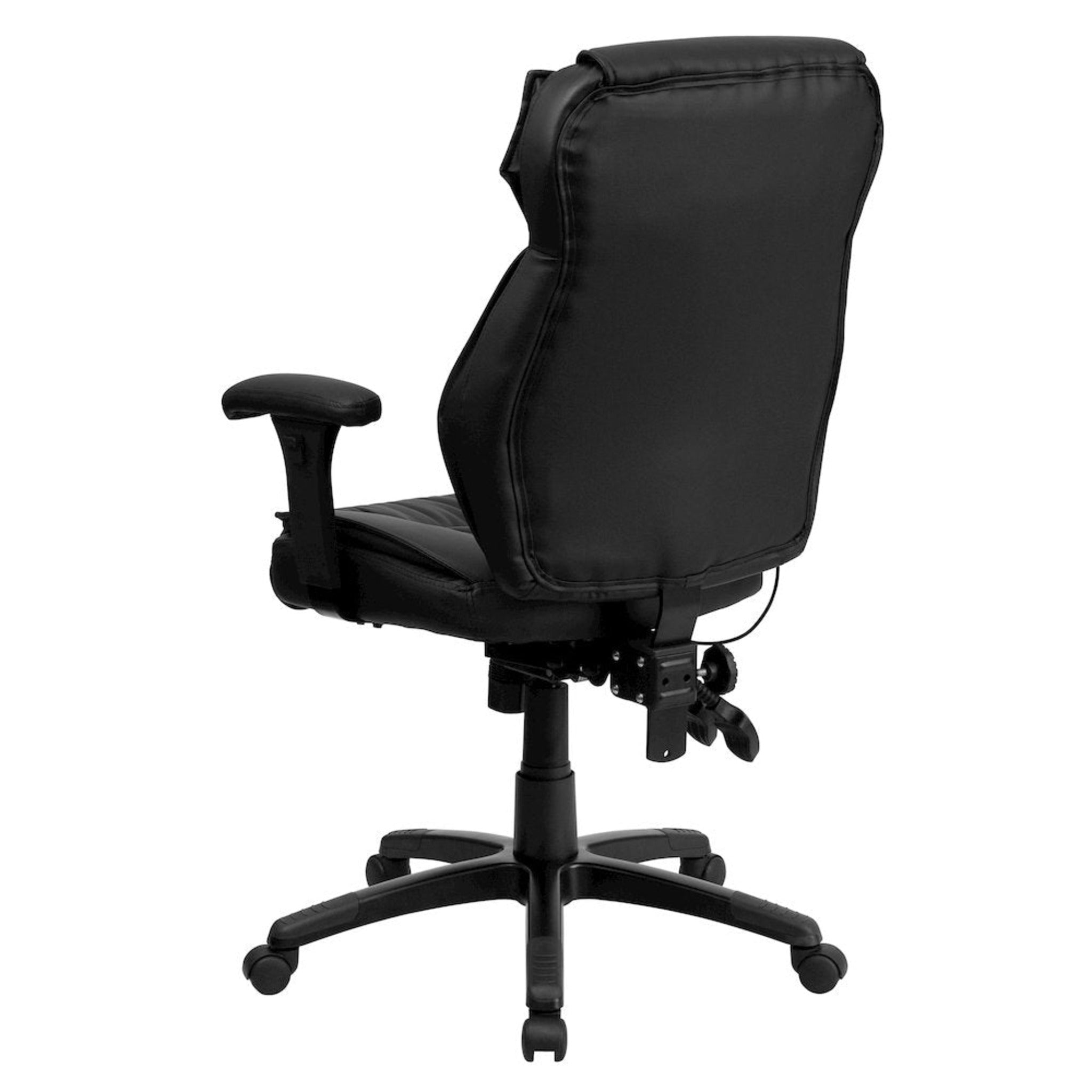 High Back Black LeatherSoft Multifunction Executive Swivel Office Chair