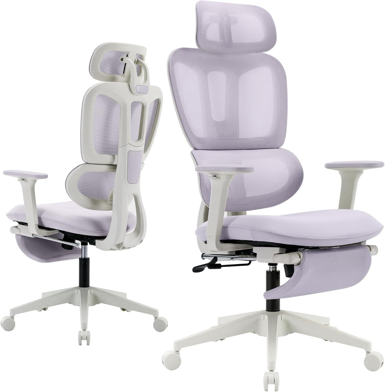 Amethyst Reclining Mesh Chair, Extra Deep Frame, Pop Up Footrest