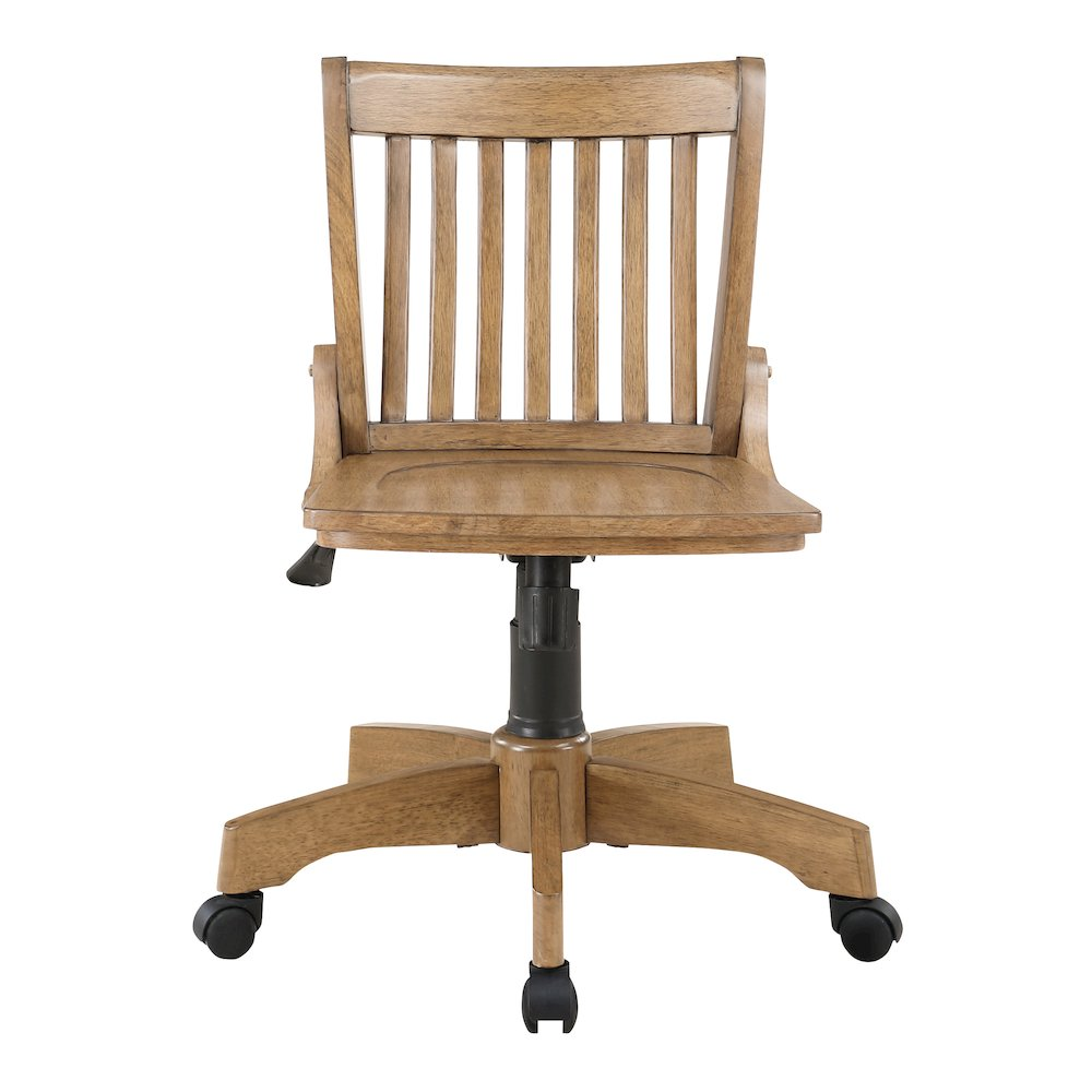 Deluxe Armless Wood Bankers Chair by Platinum-Level Office Chairs
