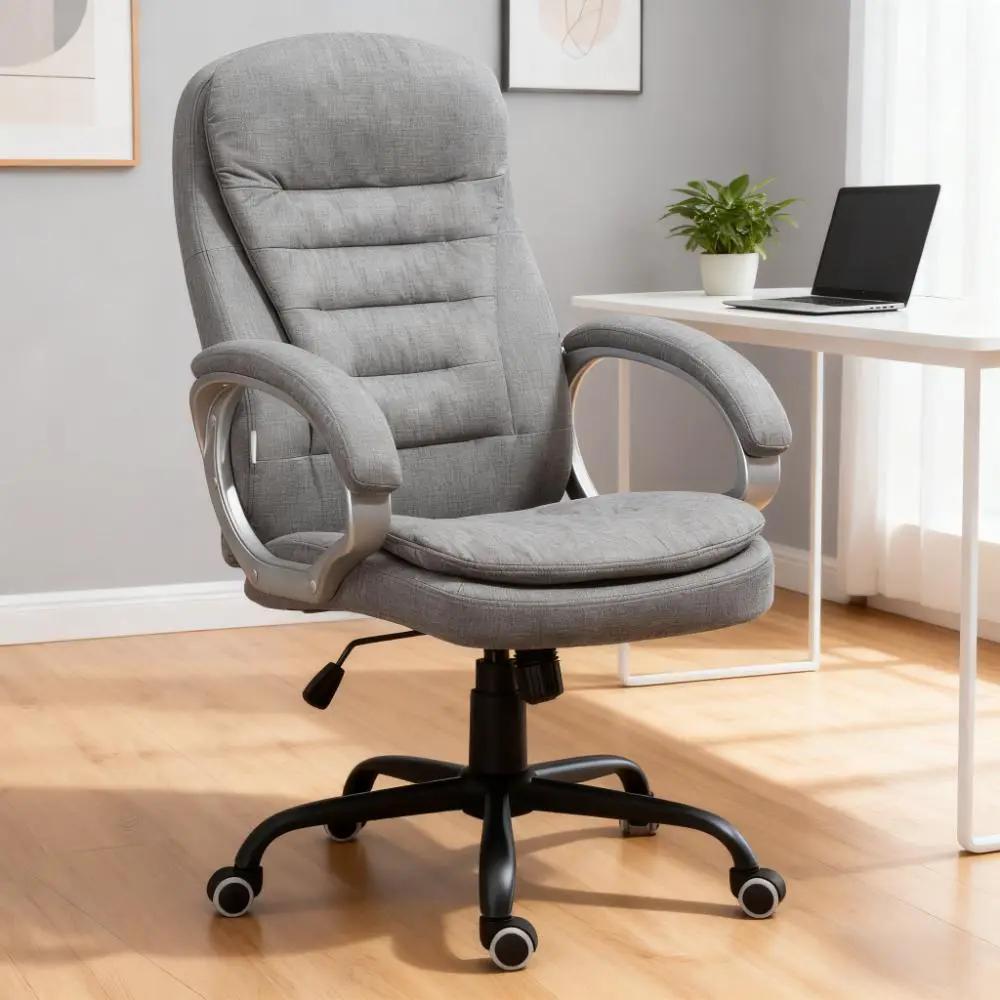 Platinum-Level Executive Office Chair With High Back Lumbar Support And Adjustable Height For Professionals