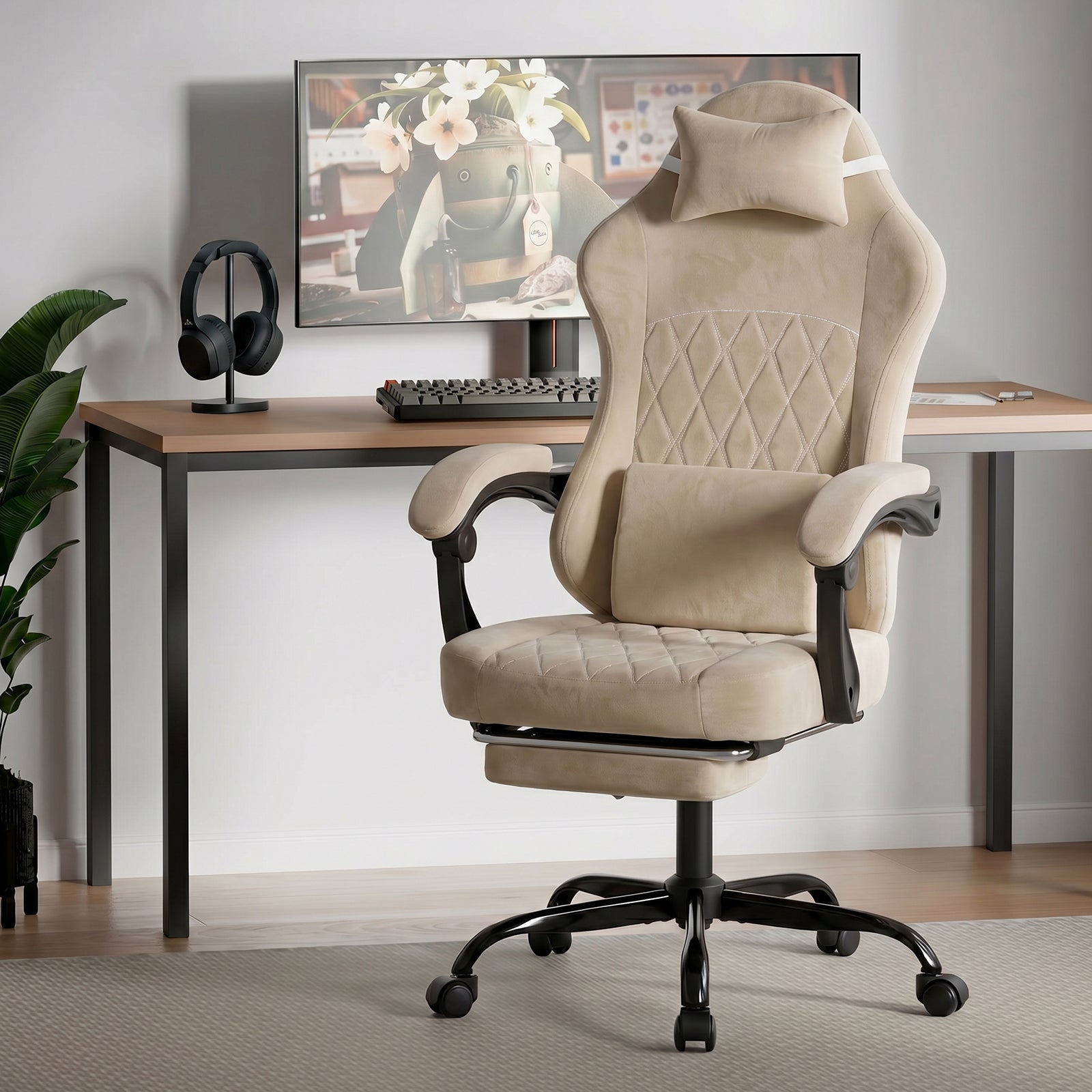 Ergonomic Gaming Chair With Plush Lumbar Support For Long Sessions - Platinum-Level Office Chairs