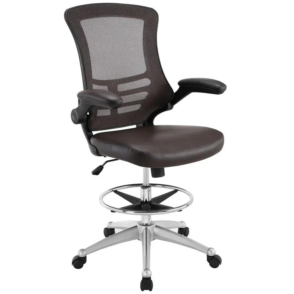 Drafting Chair with Lumbar Support and Breathable Mesh Back