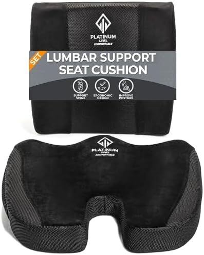 Platinum-Level Comfortable Ergonomic Memory Foam Lumbar & Seat Cushion - main image